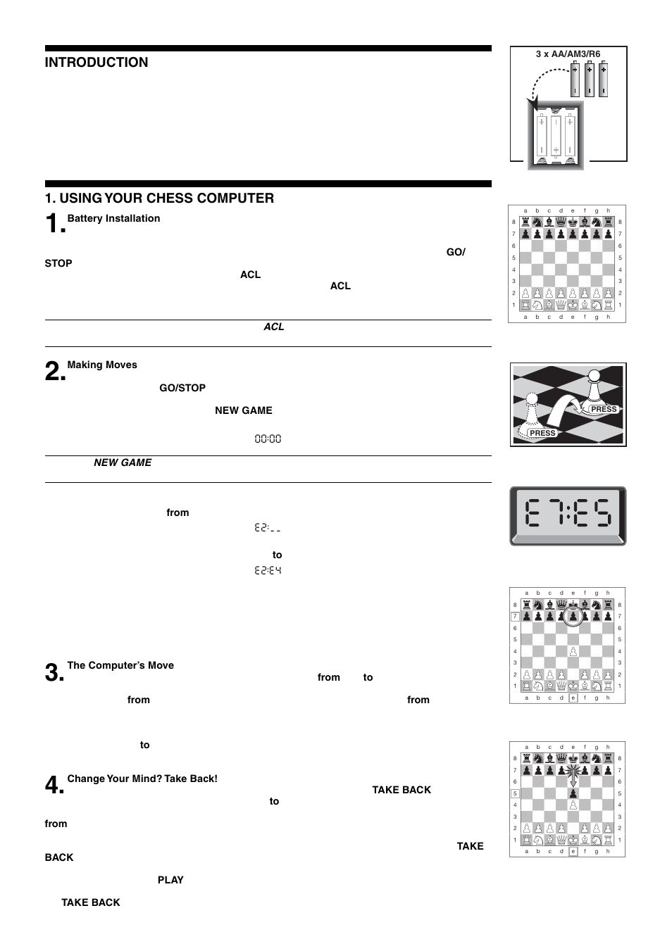 Saitek Mephisto Talking Chess Trainer User Manual | Page 4 / 30