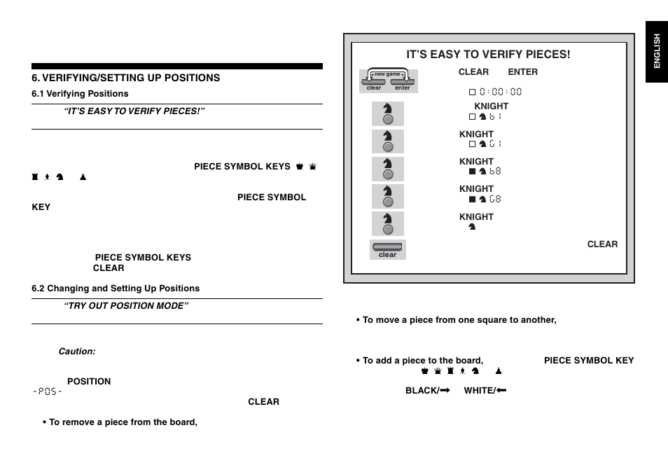 It’s easy to verify pieces | Saitek Chess Explorer User Manual | Page 17 / 119