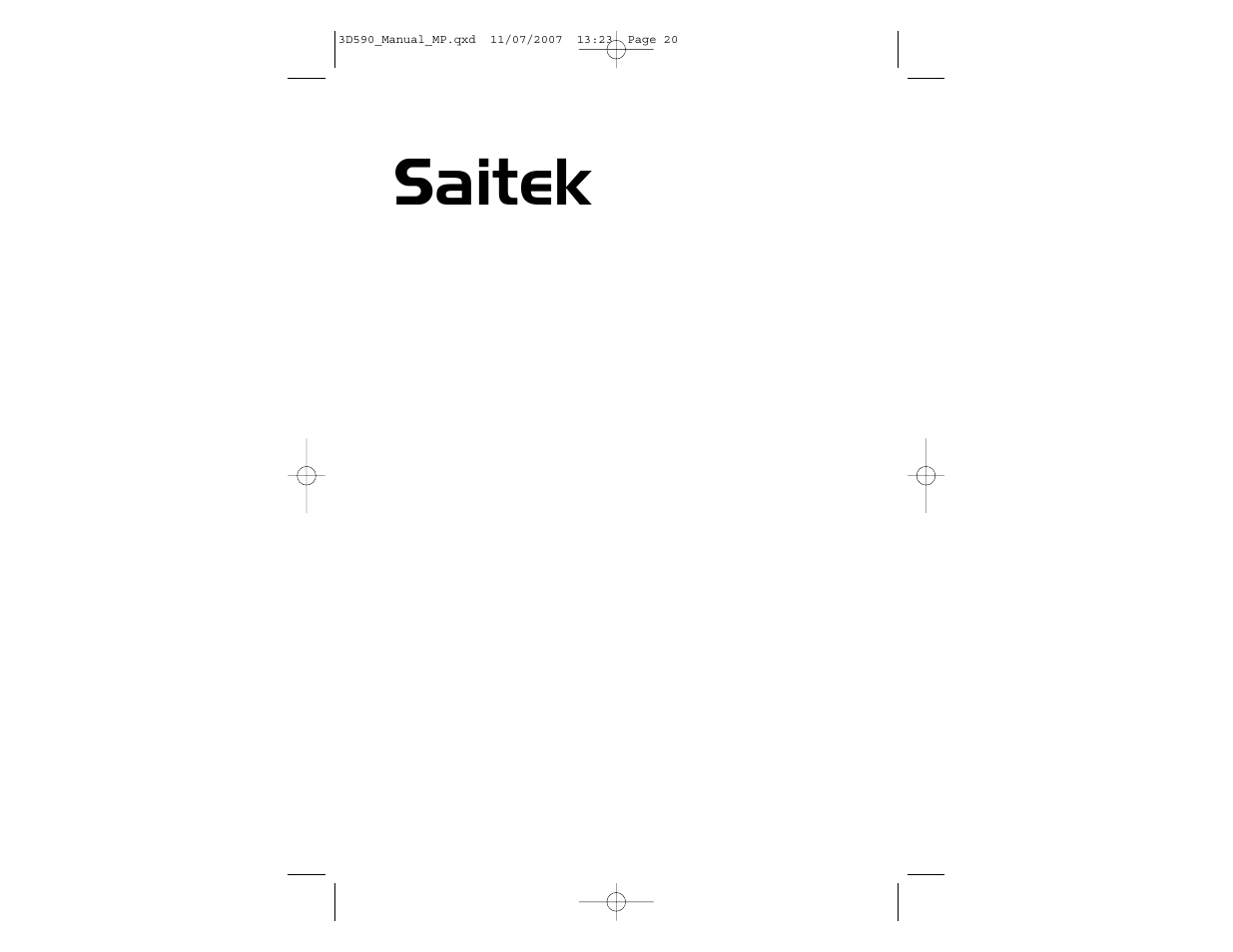 Saitek | Saitek 3D 590 User Manual | Page 11 / 11