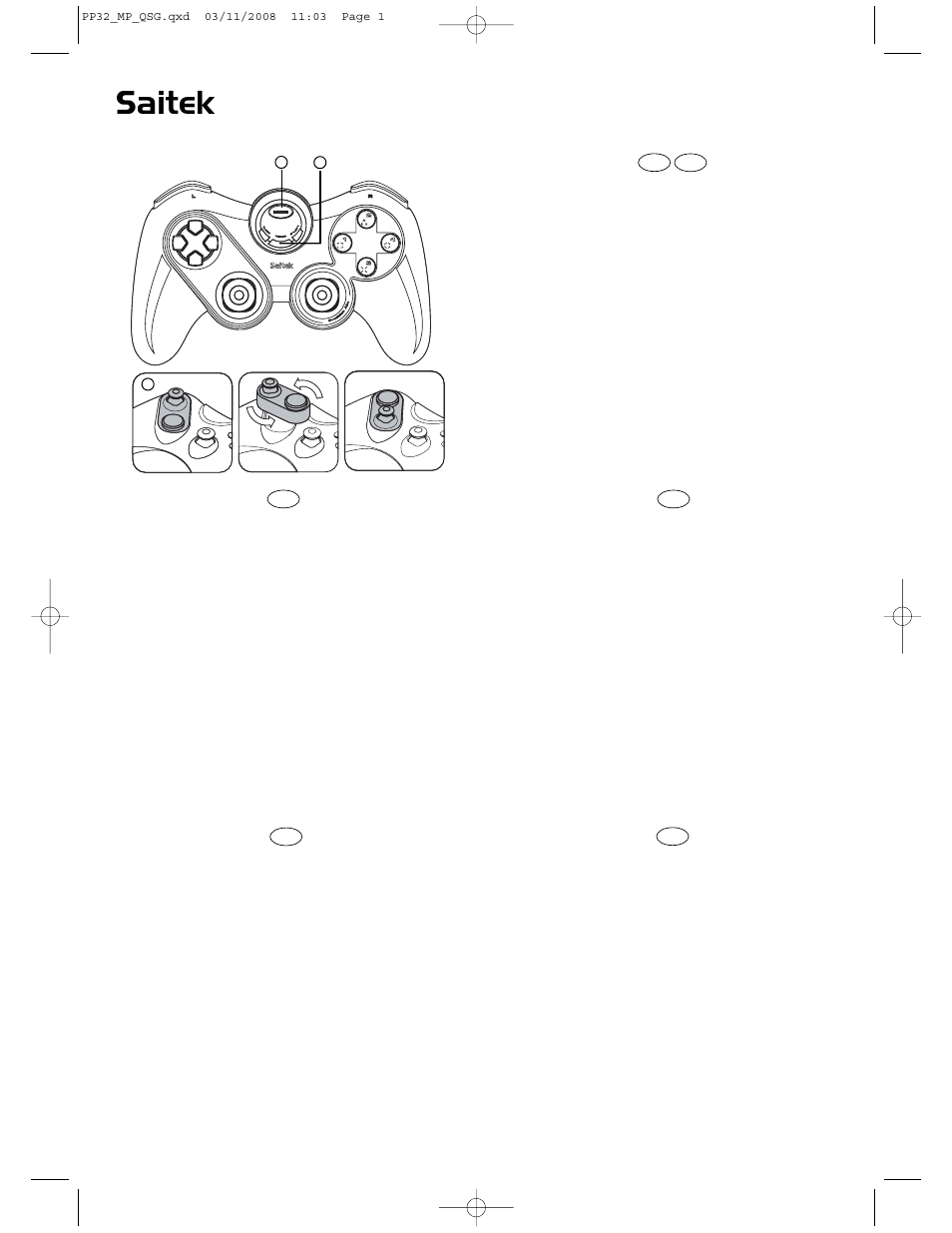 Saitek PS2700 User Manual | 2 pages