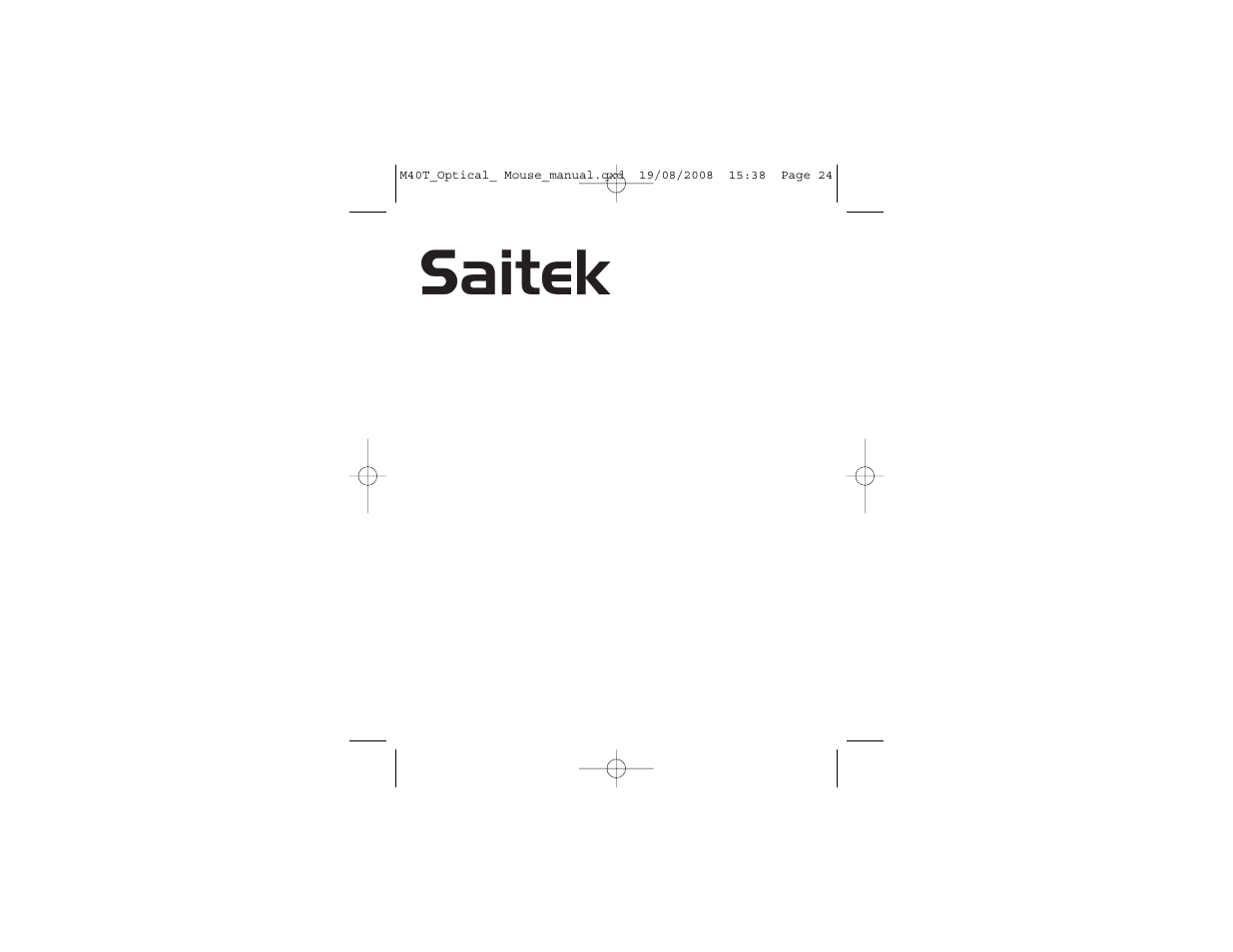 Saitek | Saitek M40T User Manual | Page 13 / 13