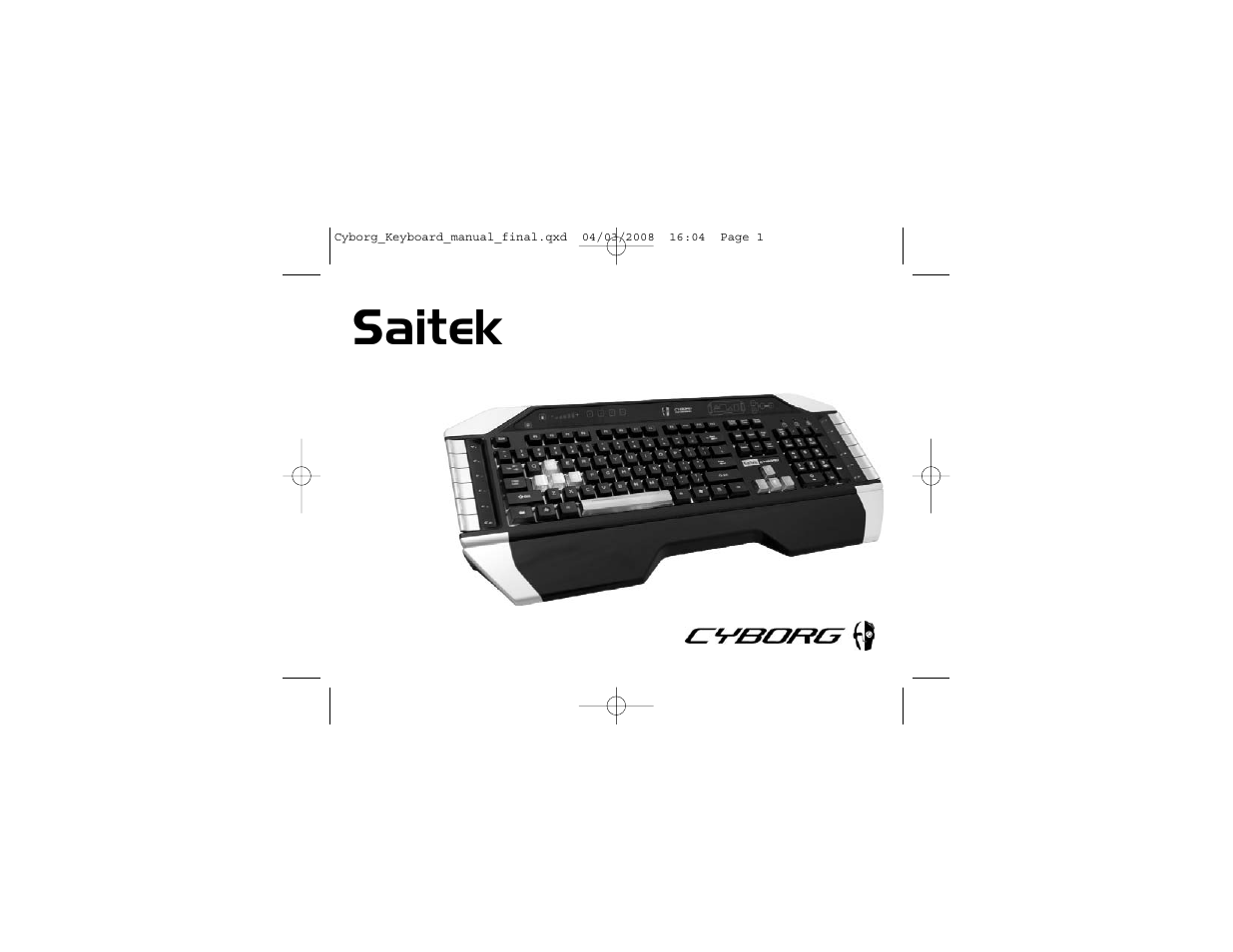Saitek Cyborg Keyboard User Manual | 17 pages