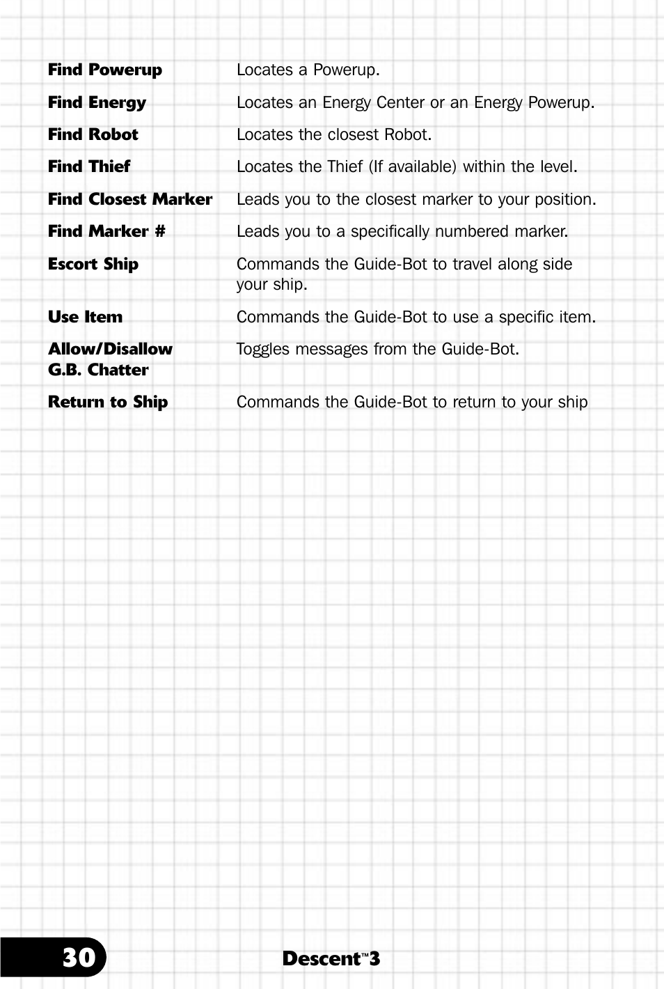 Descent | Saitek III User Manual | Page 31 / 66