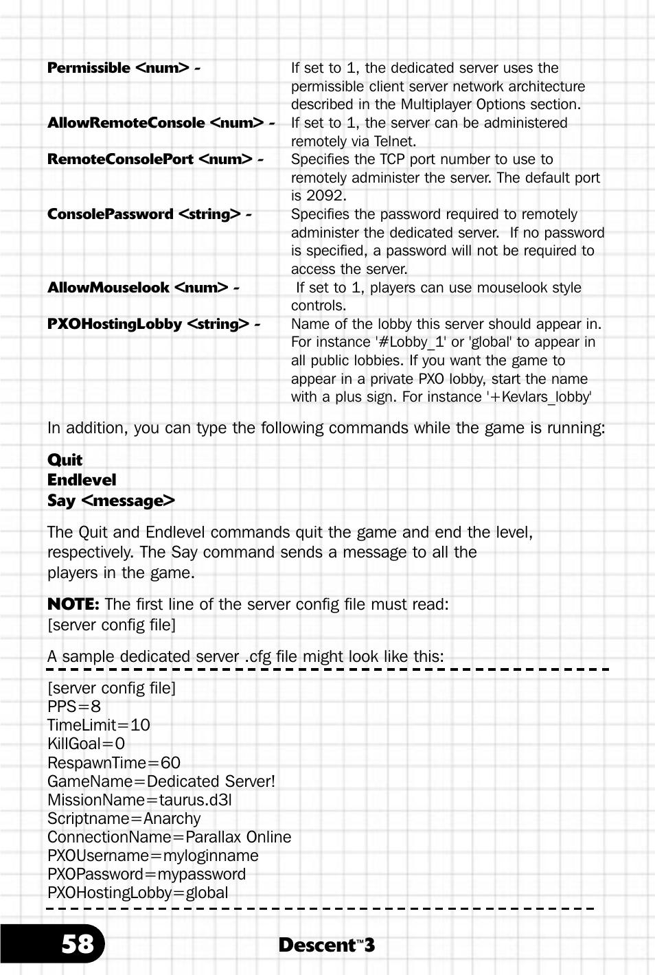 Descent | Saitek III User Manual | Page 59 / 66