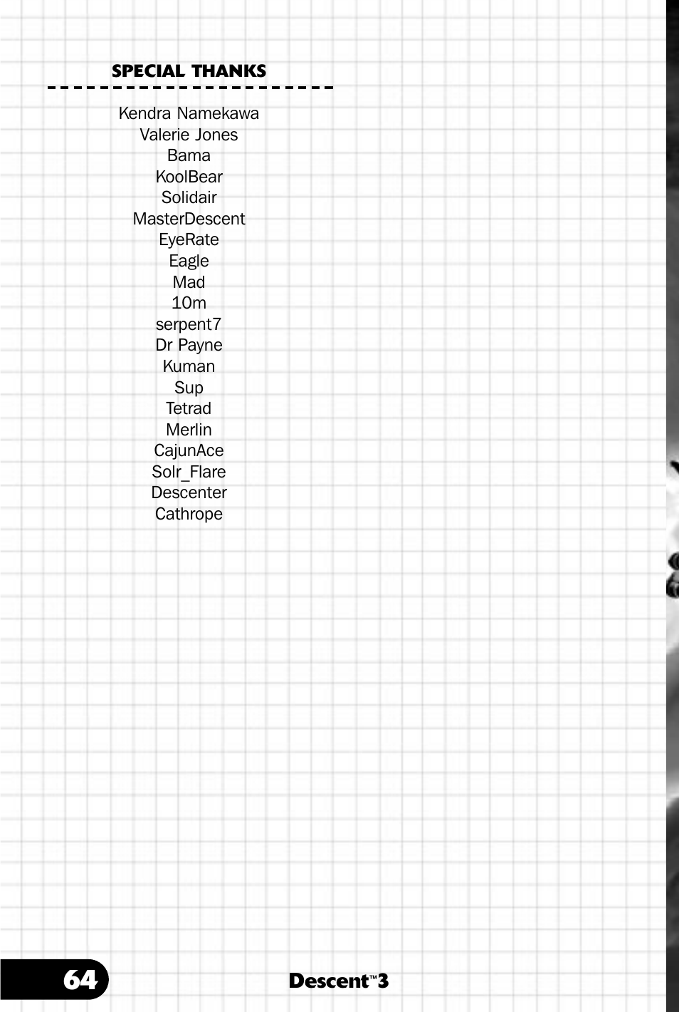 Descent | Saitek III User Manual | Page 65 / 66