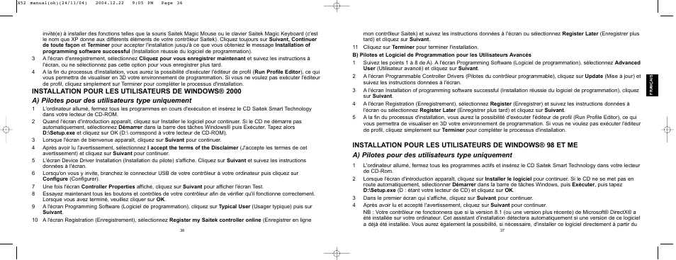 Saitek X52 User Manual | Page 18 / 77