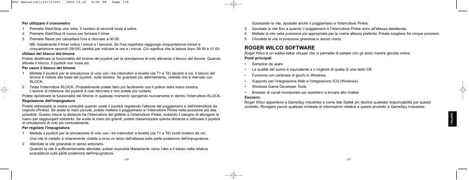 Roger wilco software | Saitek X52 User Manual | Page 58 / 77