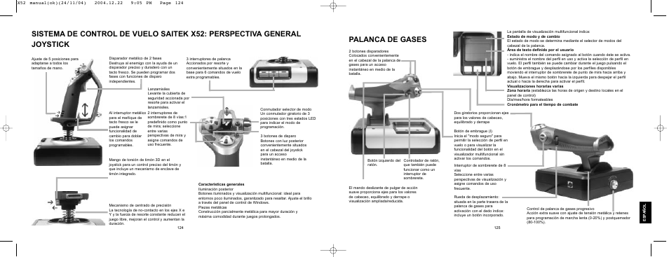 Palanca de gases | Saitek X52 User Manual | Page 62 / 77