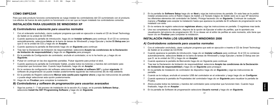 Cîmo empezar | Saitek X52 User Manual | Page 63 / 77