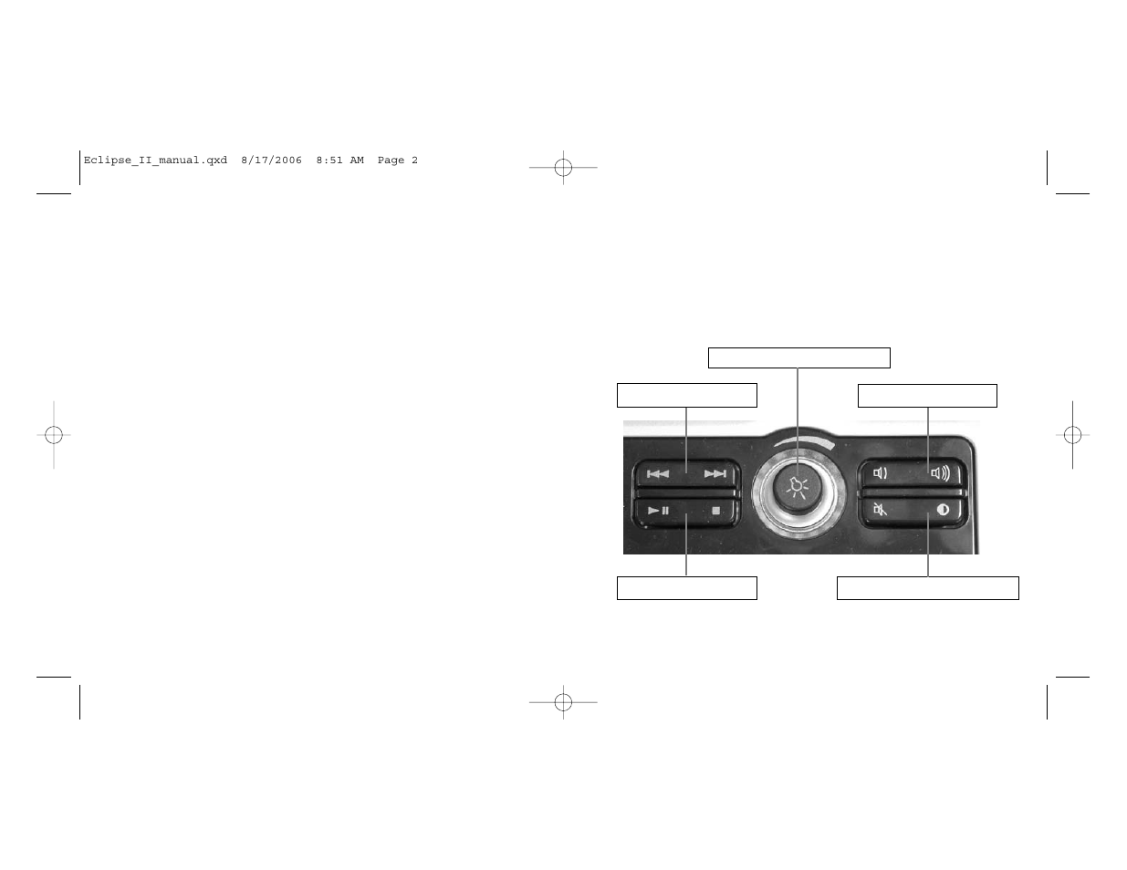 Additional keyboard controls | Saitek Eclipse II User Manual | Page 2 / 15