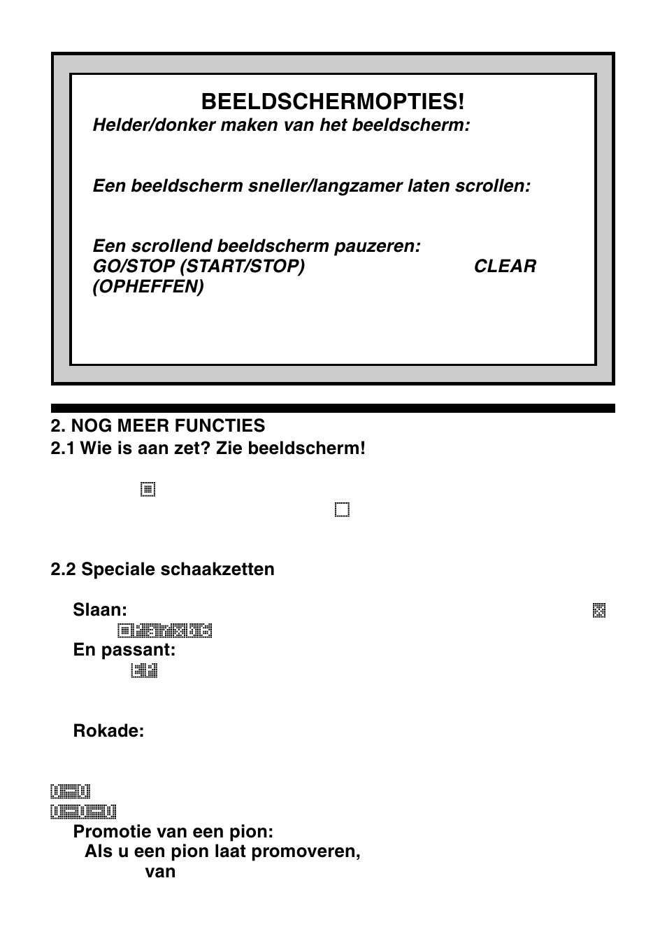 Beeldschermopties | Saitek Mephisto Touch Screen Travel Chess User Manual | Page 174 / 208