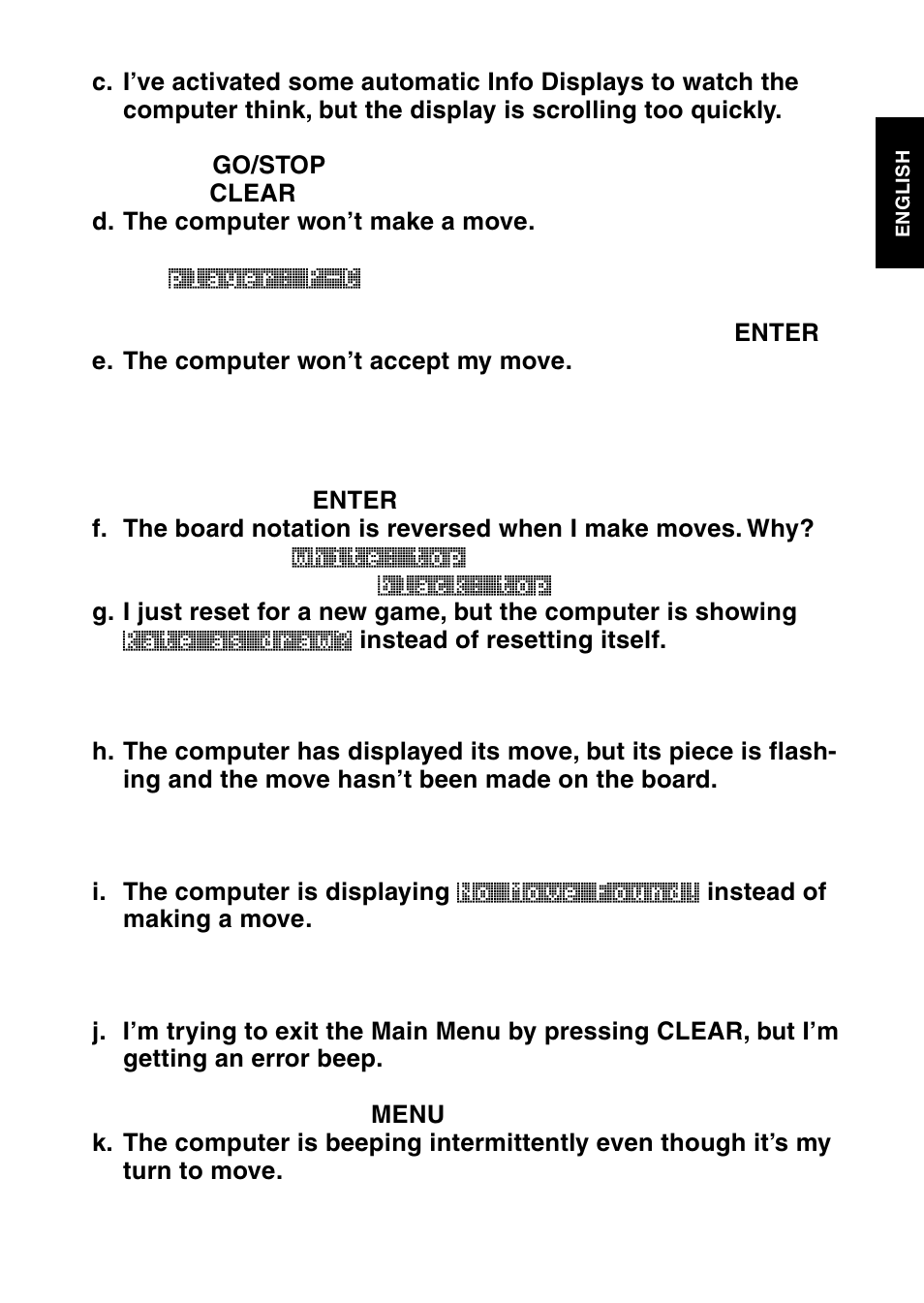 Saitek Mephisto Touch Screen Travel Chess User Manual | Page 31 / 208