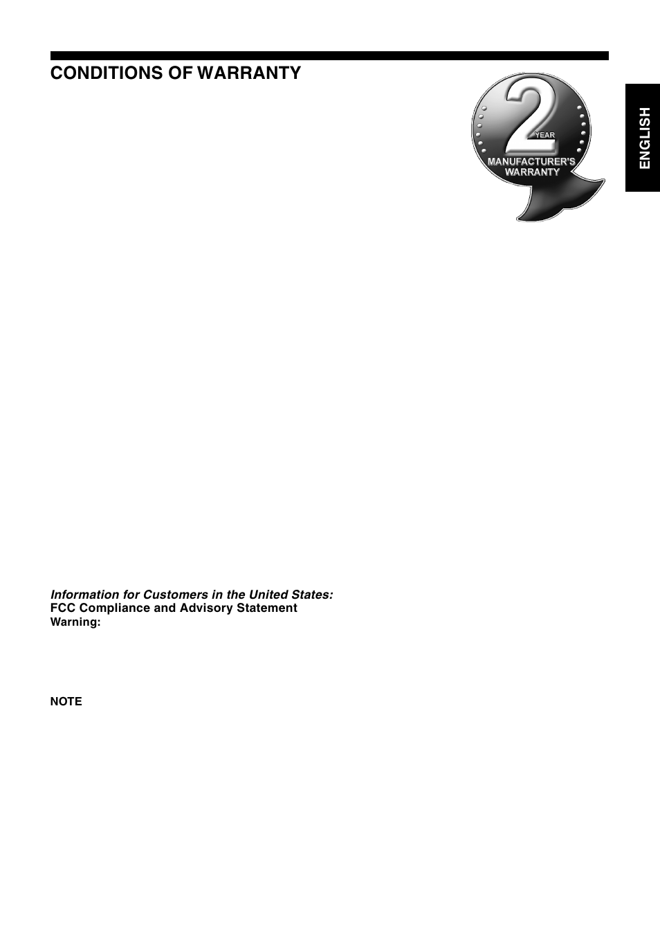 Conditions of warranty | Saitek Mephisto Touch Screen Travel Chess User Manual | Page 33 / 208