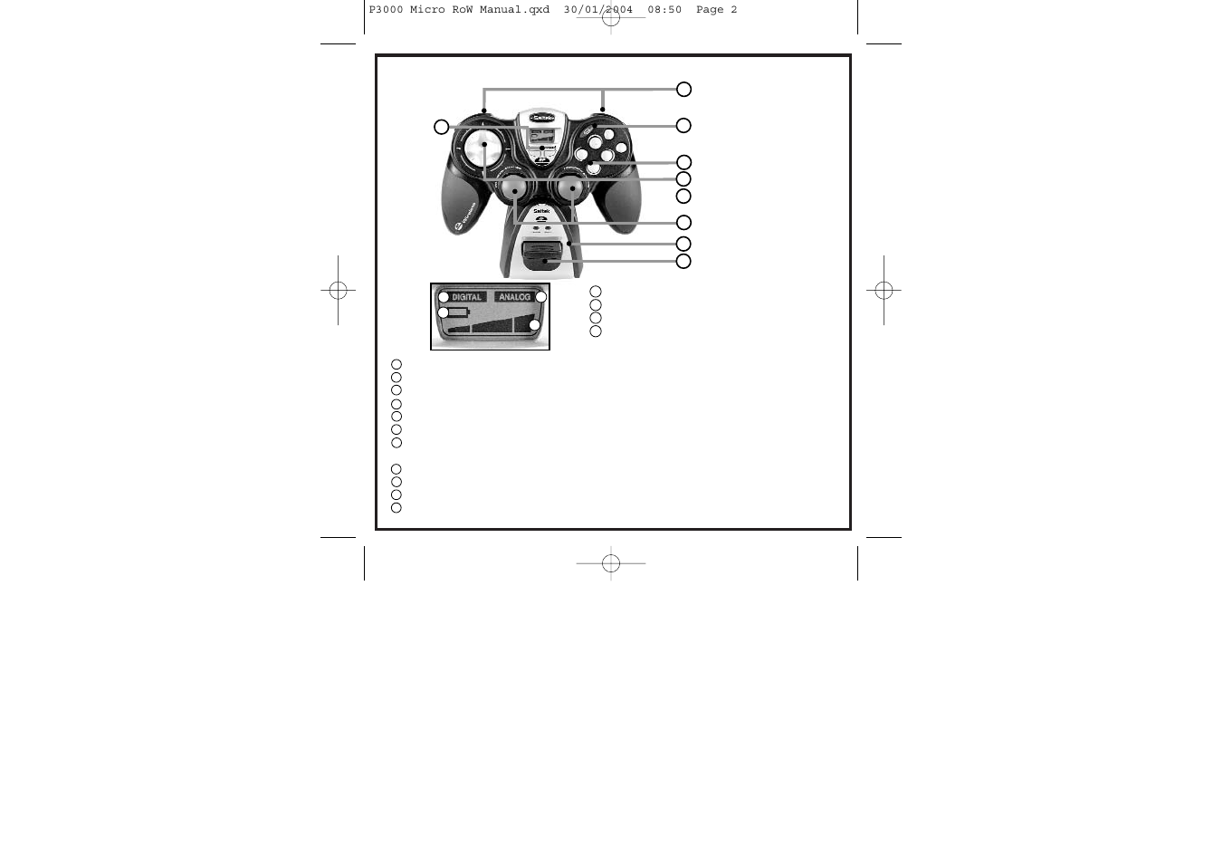 Saitek P3000 User Manual | Page 2 / 58