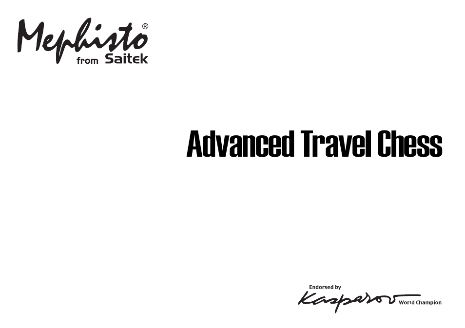 Saitek chess User Manual | 81 pages