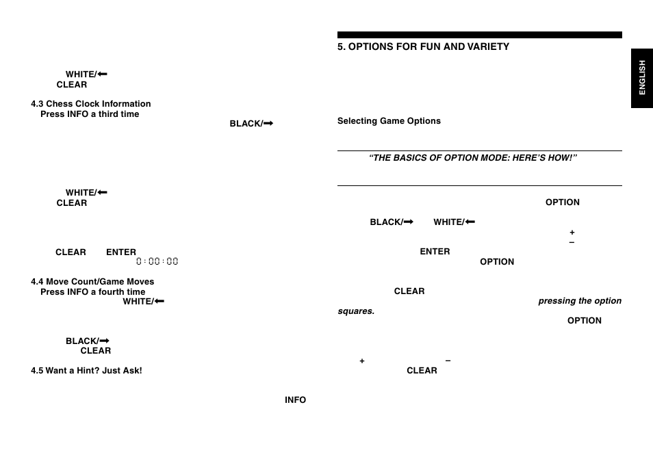 Saitek chess User Manual | Page 13 / 81