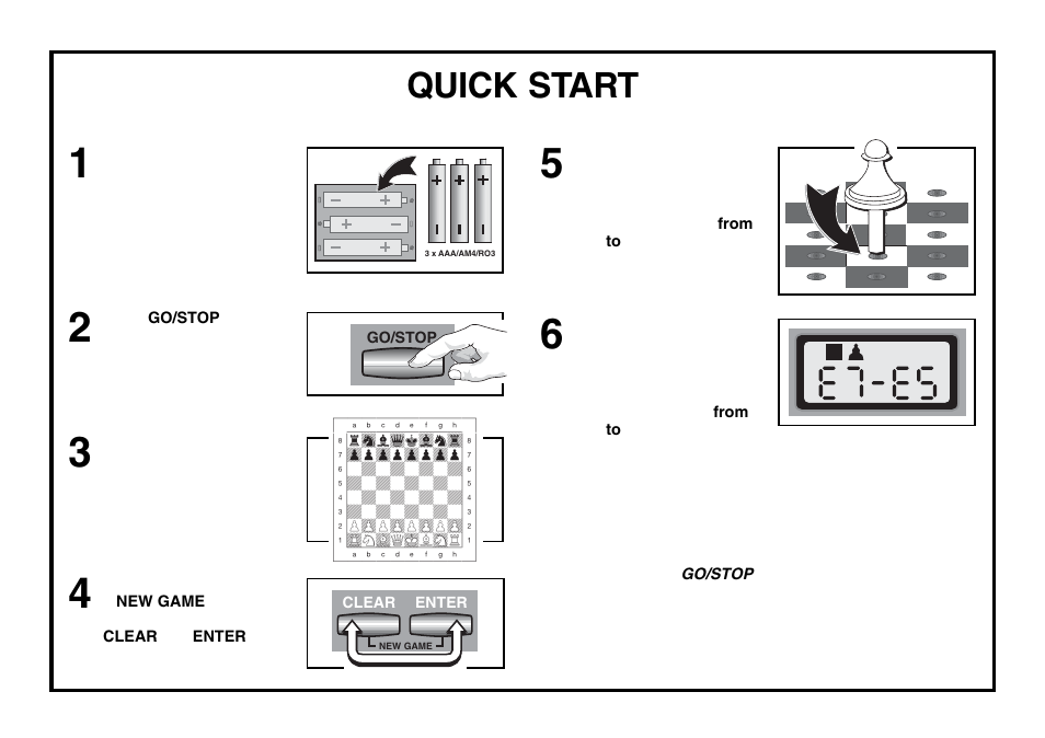 Quick start | Saitek chess User Manual | Page 2 / 81