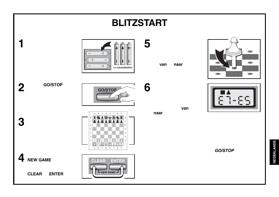 Blitzstart | Saitek chess User Manual | Page 61 / 81