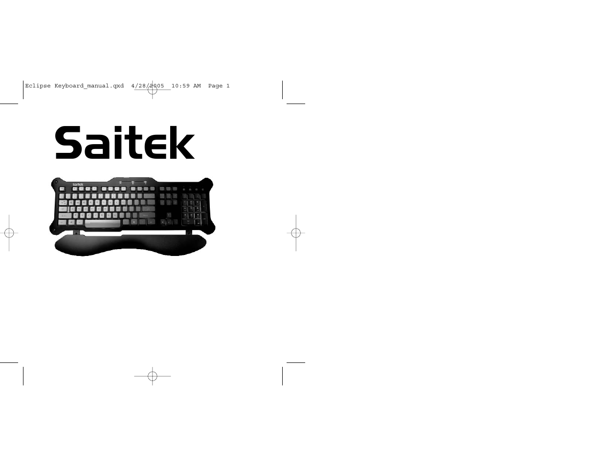 Saitek Eclipse PZ10A User Manual | 11 pages