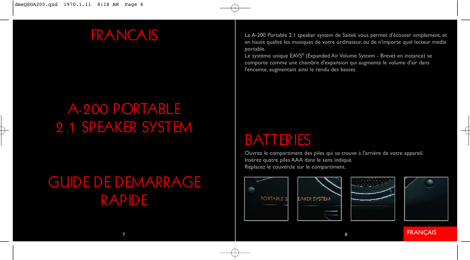 Batteries | Saitek iVenture A-200 User Manual | Page 5 / 17
