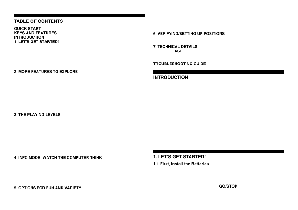 Saitek Mephisto Expert Travel Chess User Manual | Page 4 / 107