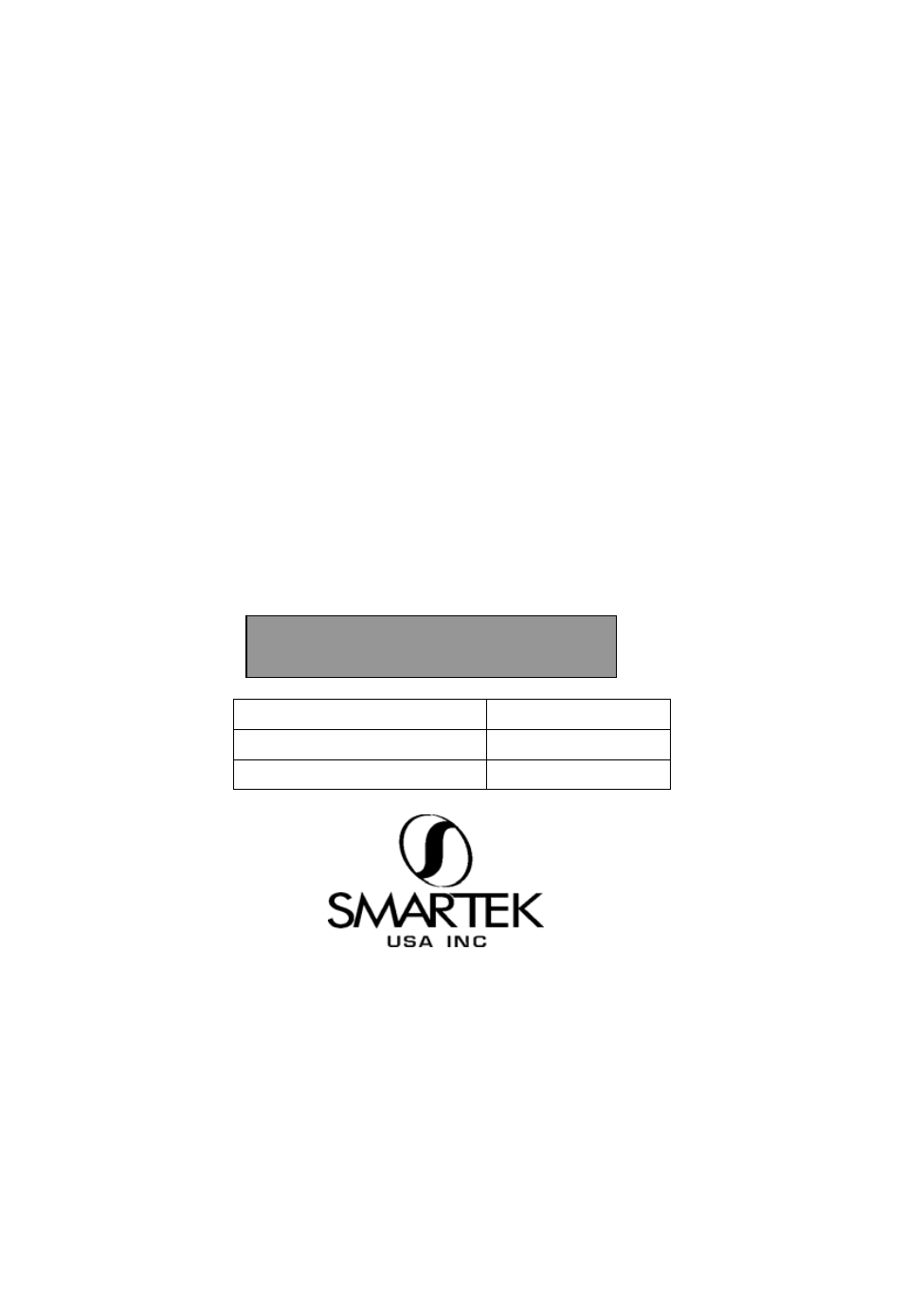 Specifications | Smartek ST-1200 User Manual | Page 12 / 12