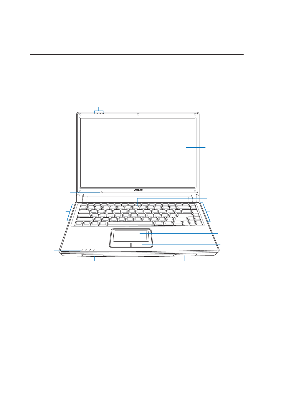 Top side, Knowing the parts | Asus W3A User Manual | Page 16 / 76