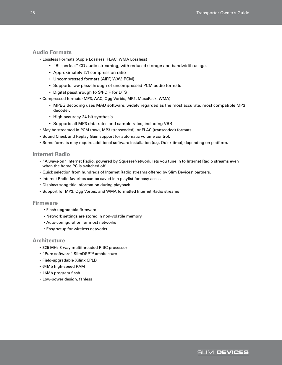 Slim Devices SLIM DEVICES User Manual | Page 28 / 36
