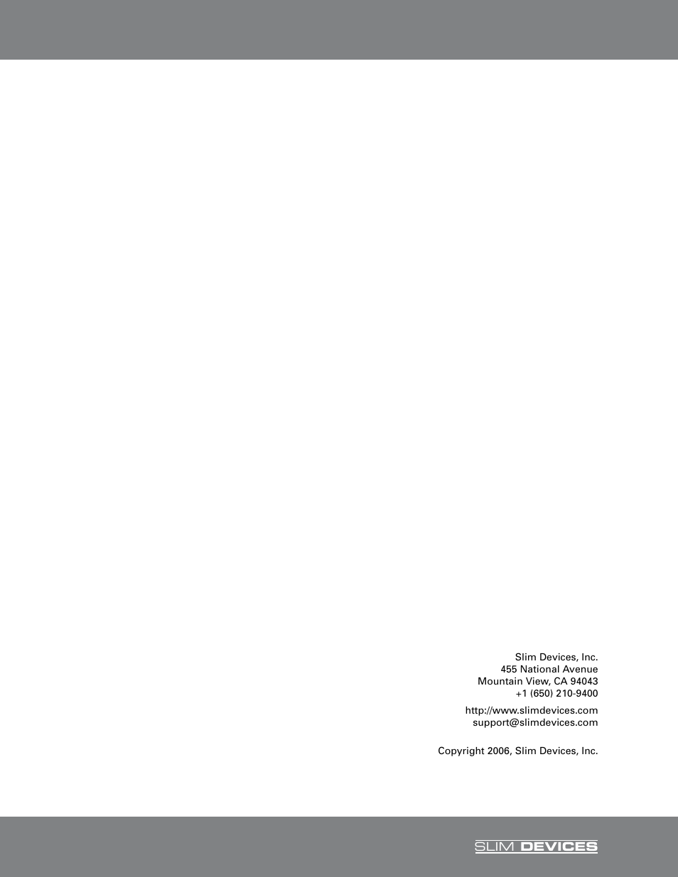 Slim Devices SLIM DEVICES User Manual | Page 36 / 36