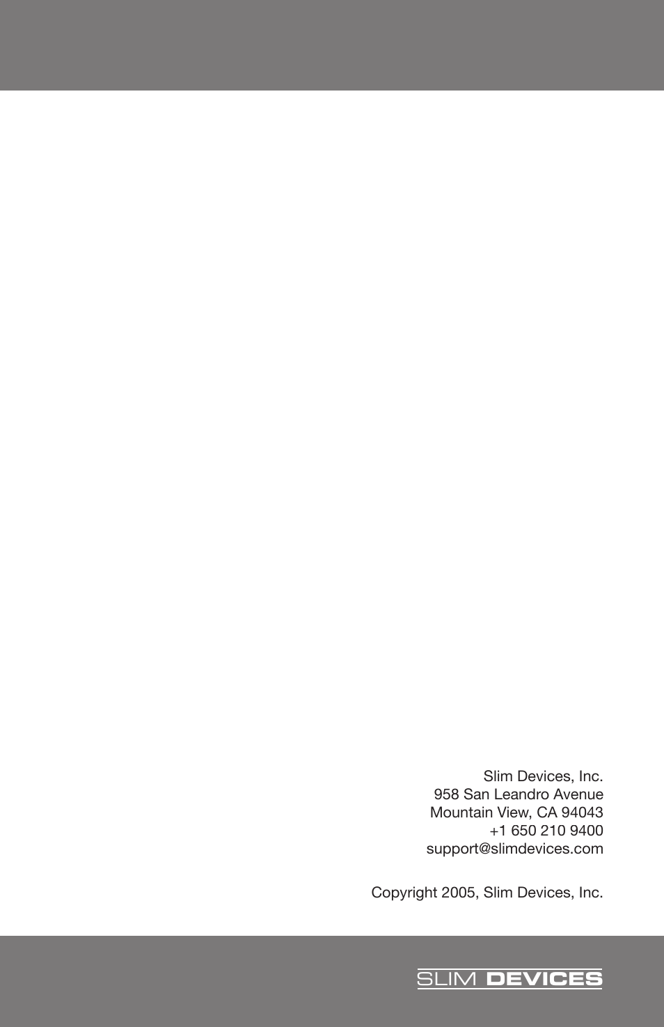 Slim Devices 2 User Manual | Page 28 / 28