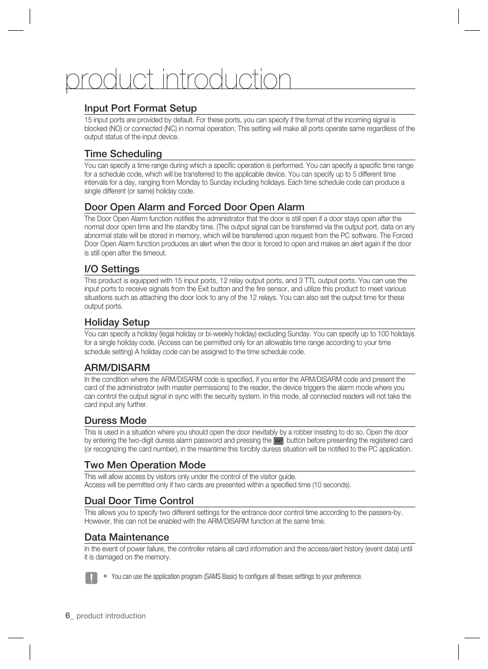 Product introduction | Samsung SSA-P401 User Manual | Page 6 / 27