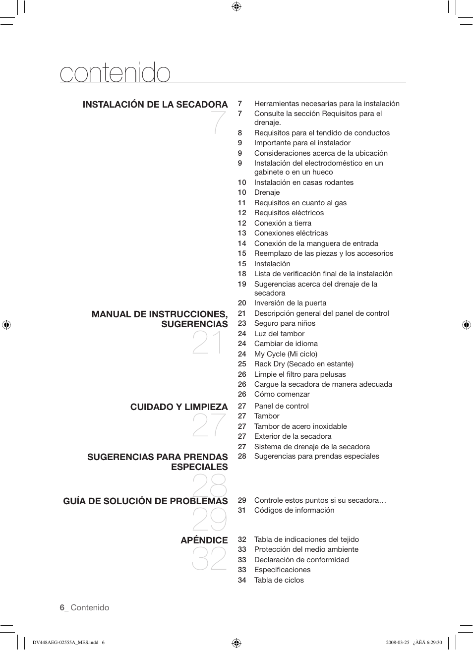 Samsung DV448AE* User Manual | Page 44 / 76