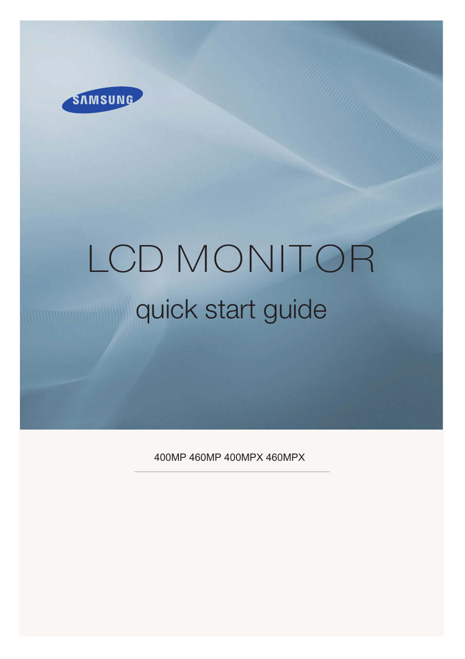 Samsung 460MPX User Manual | 37 pages