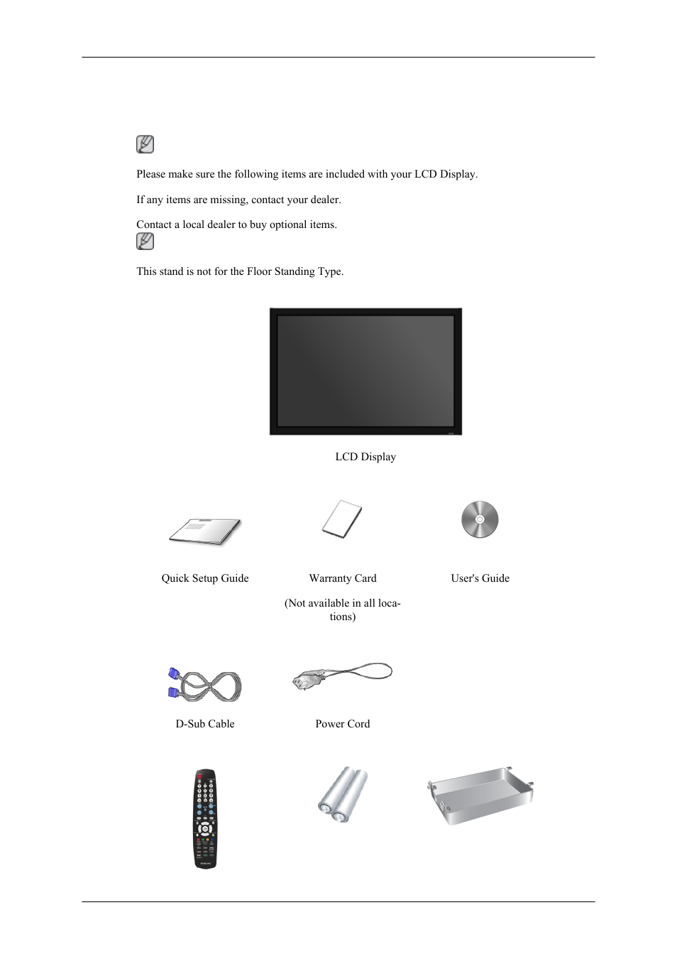 Introduction, Package contents, Unpacking | Samsung 460MPX User Manual | Page 2 / 37