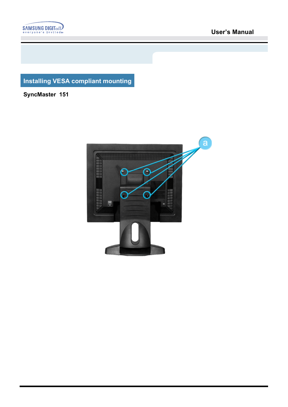 Setup | Samsung 151S User Manual | Page 30 / 64