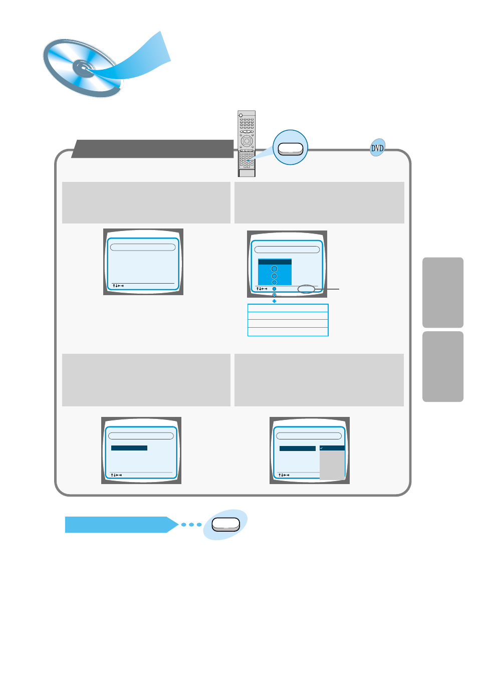 Setup, Setting up the language features, Opera tion setup | Samsung HT-DM150 User Manual | Page 29 / 48