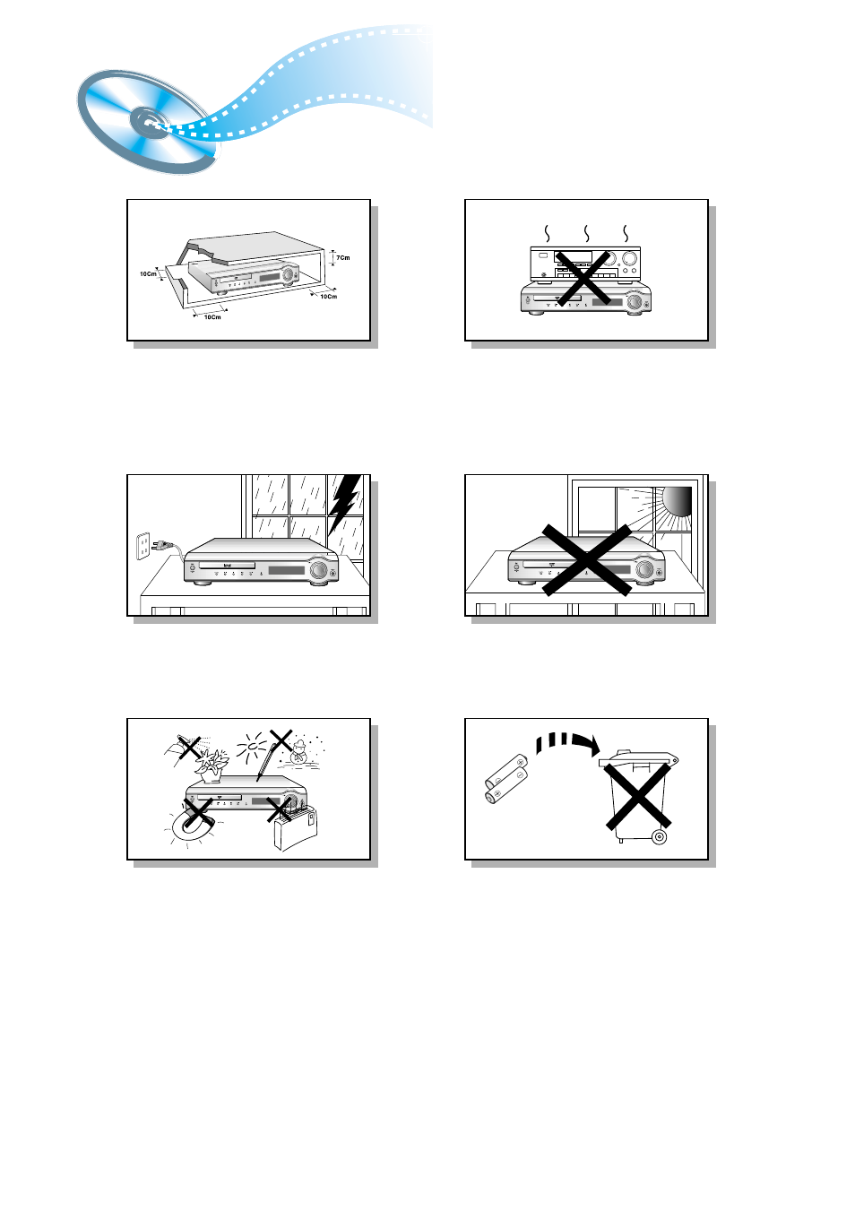 Precautions | Samsung HT-DM150 User Manual | Page 3 / 48