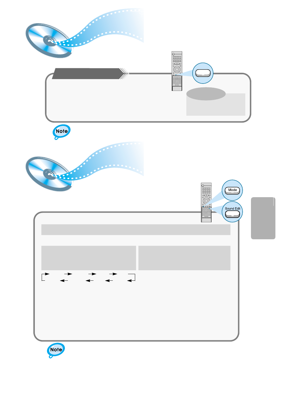 To increase effect level, Adjusting dsp sound parameters | Samsung HT-DM150 User Manual | Page 39 / 48