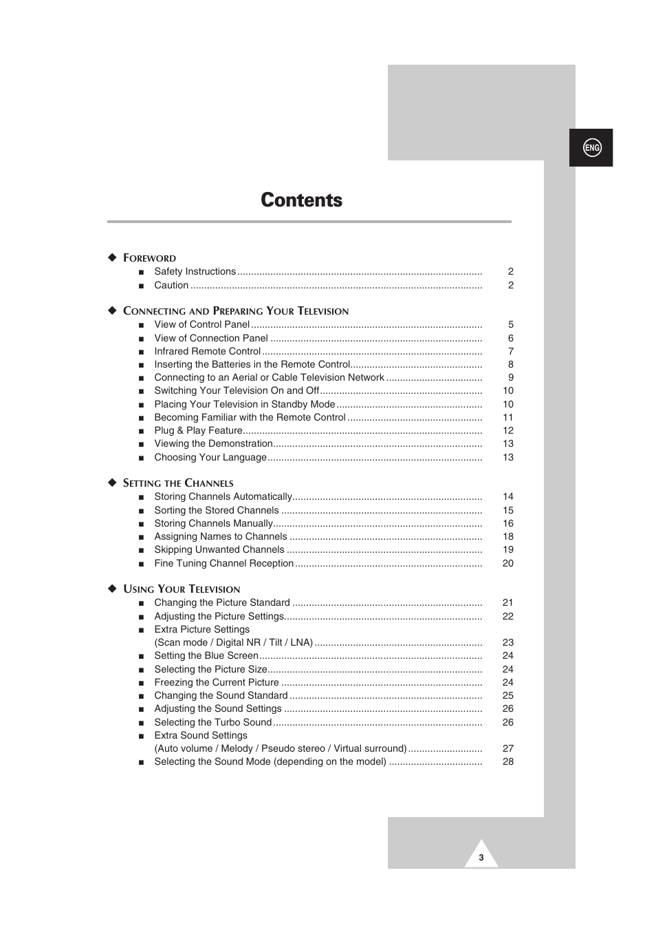 Samsung 29Z6 User Manual | Page 3 / 44