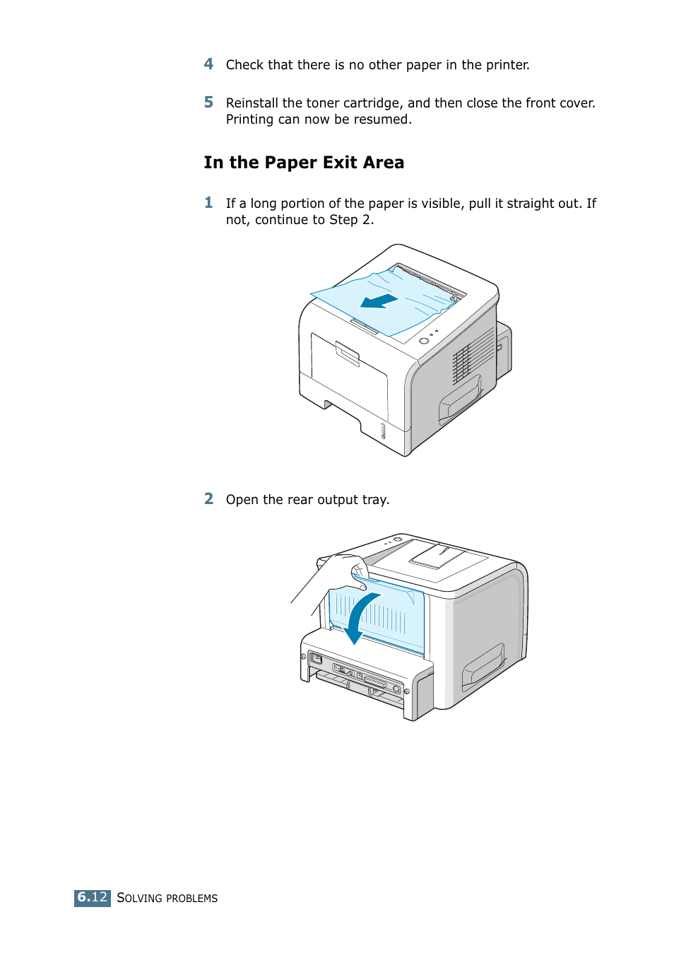 In the paper exit area | Samsung ML 2250 User Manual | Page 129 / 197