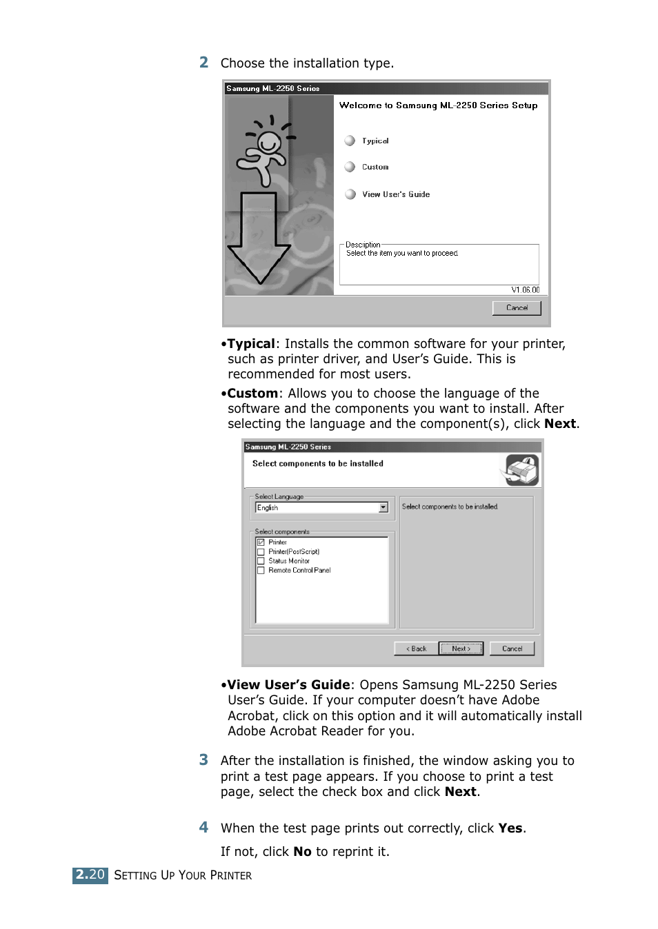 Samsung ML 2250 User Manual | Page 47 / 197