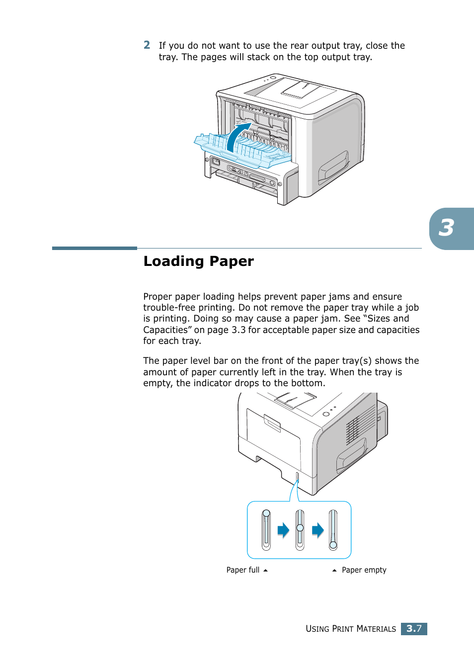 Loading paper | Samsung ML 2250 User Manual | Page 58 / 197