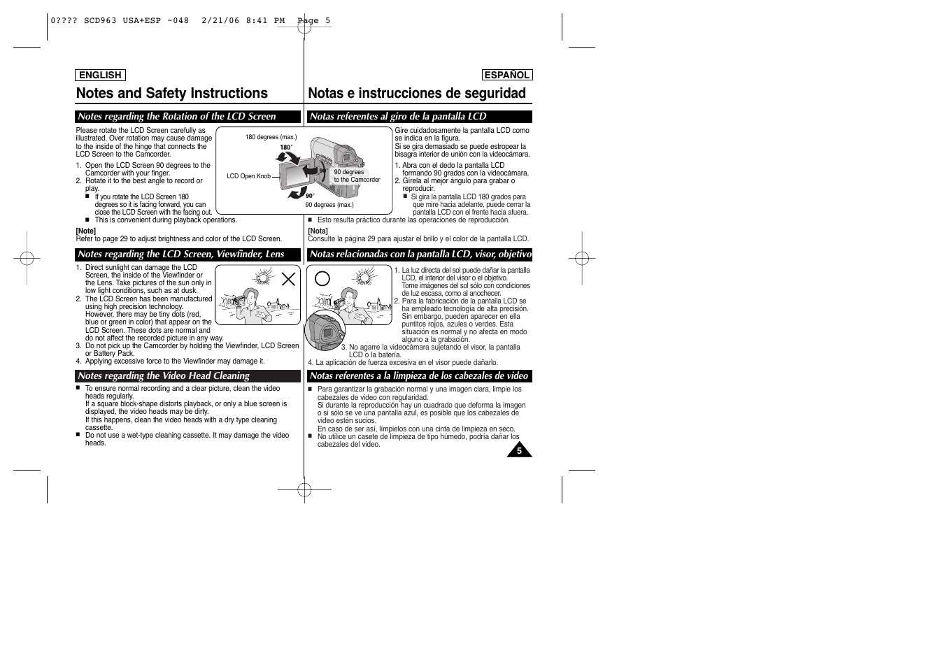Menu | Samsung CAMCODER SC-D963 User Manual | Page 5 / 107