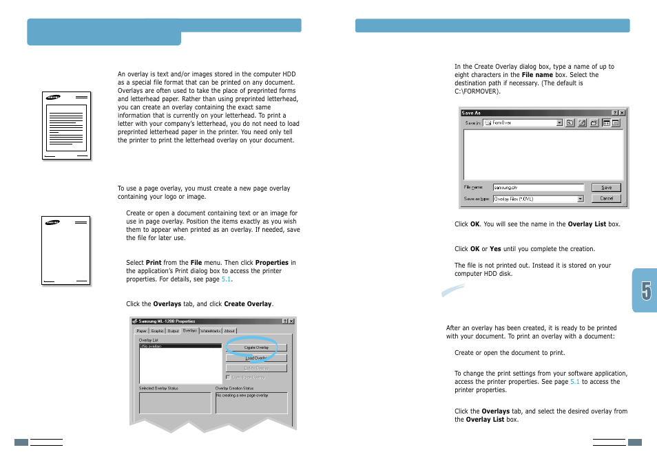 Using page overlay | Samsung ML-1200 User Manual | Page 34 / 65