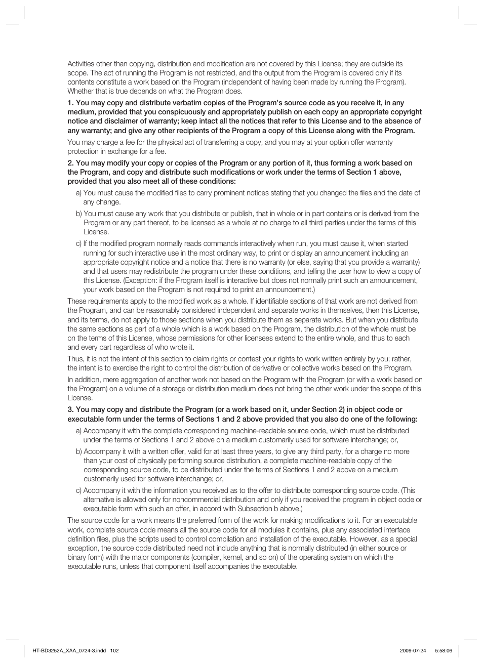 Samsung HT-BD3252 User Manual | Page 102 / 113