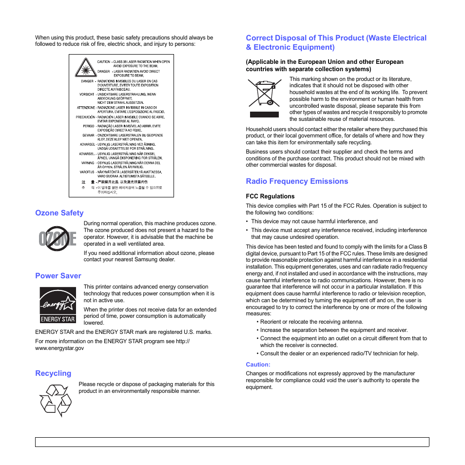 Samsung ML-2850D User Manual | Page 8 / 88