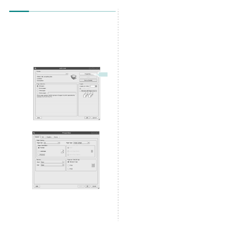 Printing a document, Printing from applications, Printing files | Printing from applications printing files | Samsung ML-2850D User Manual | Page 80 / 88