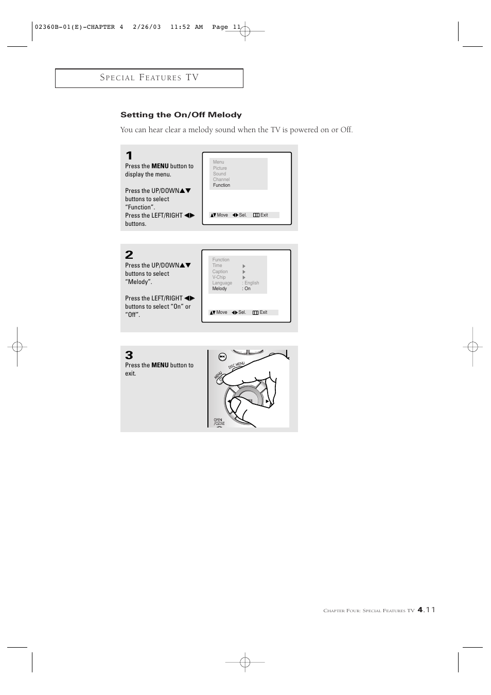 Samsung CSN2077DV User Manual | Page 43 / 79