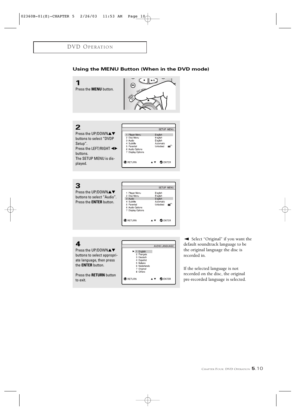 D v d o | Samsung CSN2077DV User Manual | Page 59 / 79