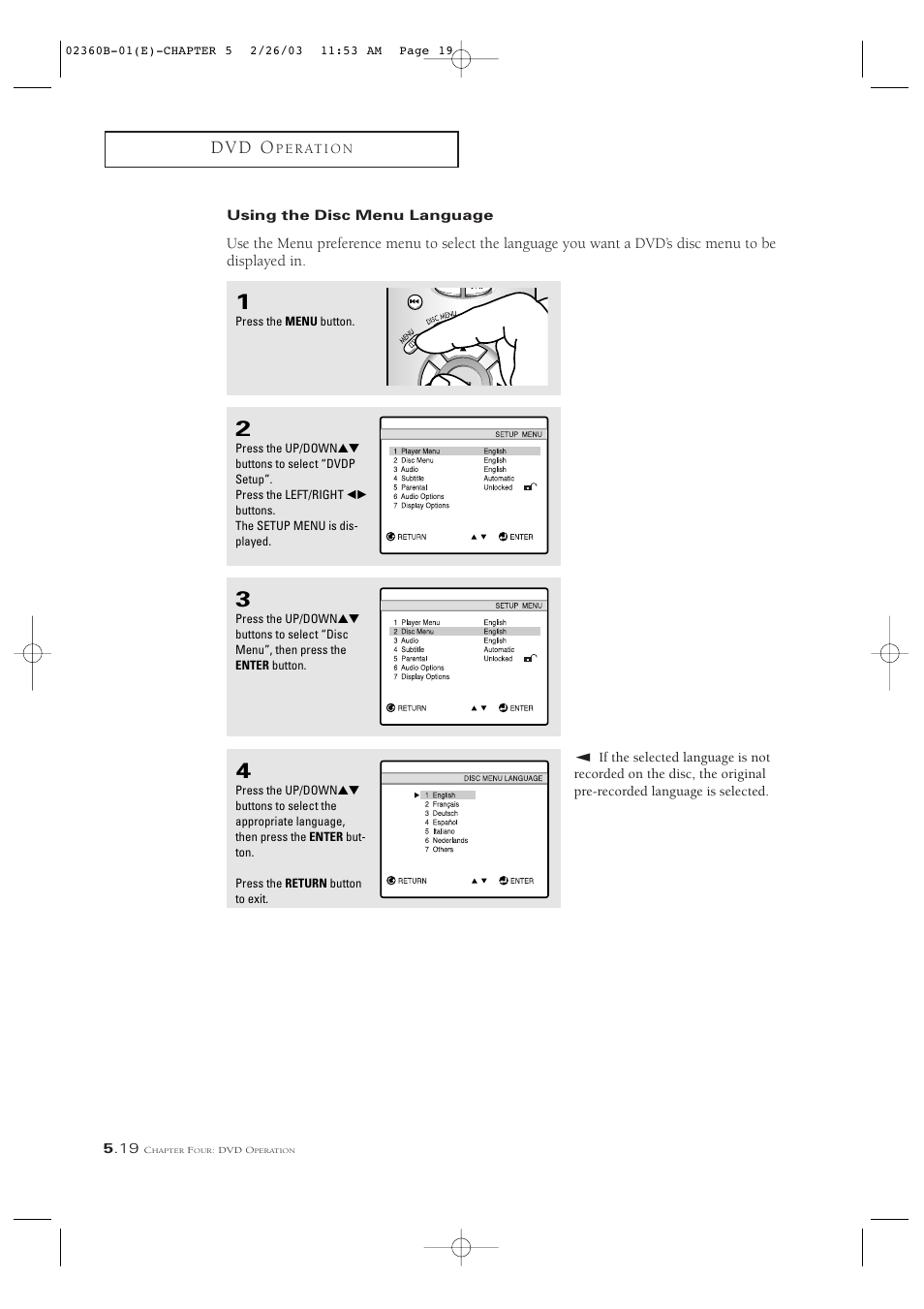 D v d o | Samsung CSN2077DV User Manual | Page 68 / 79